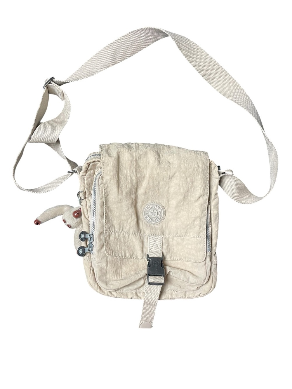 Kipling Small Crossbody Bag in Light Cream